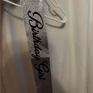 Windsor Silver Sparkly “Birthday Girl” Sash
